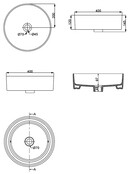 Wiesbaden Waskom Rond Link Wit keramiek 40x12 cm - 32.3422 Wiesbaden Waskom Rond Link Wit keramiek 40x12 cm - 32.3422