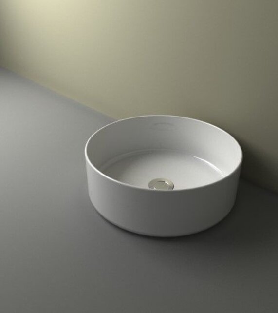 Wiesbaden Waskom Rond Link Wit keramiek 40x12 cm - 32.3422 Wiesbaden Waskom Rond Link Wit keramiek 40x12 cm - 32.3422