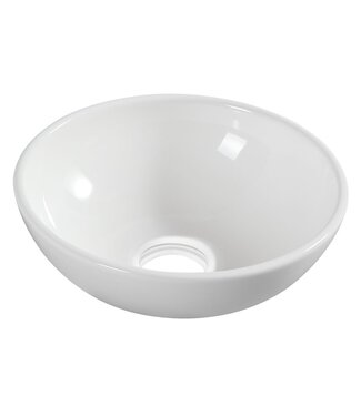 Wiesbaden Wiesbaden Waskom Rond Kimo Wit keramiek 28x10 cm - 32.3413