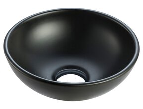 Wiesbaden Waskom Rond Kimo Mat Zwart keramiek 28x10 cm - 32.3414