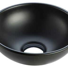 Wiesbaden Waskom Rond Kimo Mat Zwart keramiek 28x10 cm - 32.3414