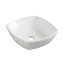 Wiesbaden waskom Vierkant Plaza Wit 42x42x13,5 cm keramiek - 32.3407