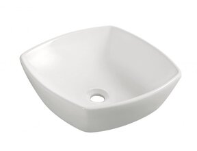 Wiesbaden waskom Vierkant Plaza Wit 42x42x13,5 cm keramiek - 32.3407