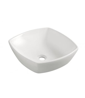 Wiesbaden Wiesbaden waskom Vierkant Plaza Wit 42x42x13,5 cm keramiek - 32.3407