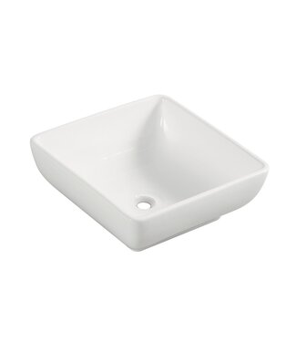 Wiesbaden Wiesbaden waskom Vierkant Piazza Wit 40x40x15 cm keramiek - 32.3406