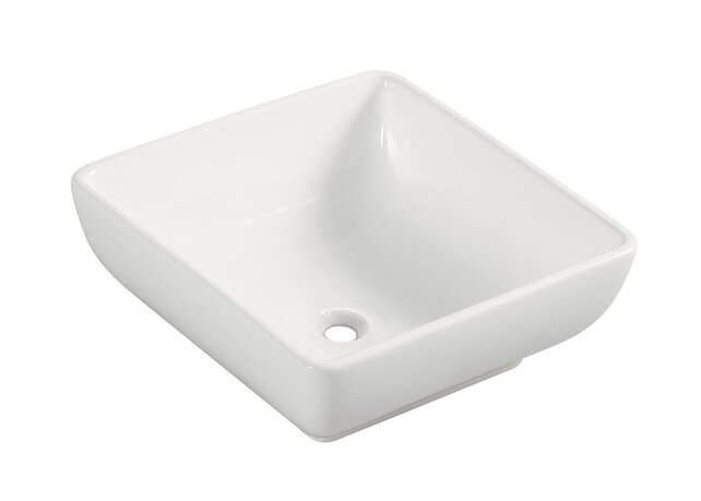 Wiesbaden waskom Vierkant Piazza Wit 40x40x15 cm keramiek - 32.3406