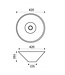 Wiesbaden Ronde waskom Circle Wit 42 x 15 cm keramiek - 32.3404