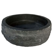 Wiesbaden Raw Natuursteen waskom Rond 40x12 cm hamerslag hardsteen gezoet - 39.3517