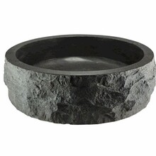 Wiesbaden Raw Natuursteen waskom Rond 40x12 cm hamerslag hardsteen gezoet - 39.3517