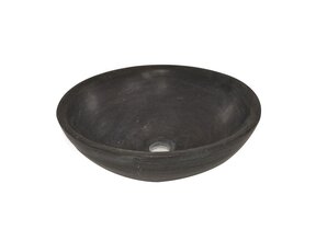 Wiesbaden Raw Natuursteen waskom Rond 40x14 cm hardsteen gezoet - 39.3524