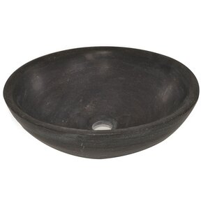 Wiesbaden Raw Natuursteen waskom Rond 40x14 cm hardsteen gezoet - 39.3524