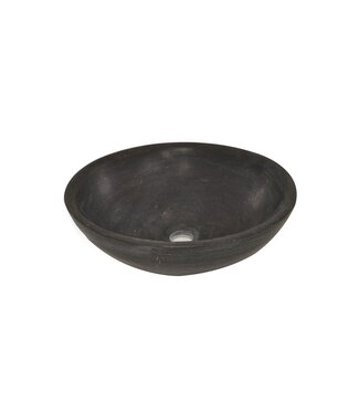 Wiesbaden Wiesbaden Raw Natuursteen waskom Rond 40x14 cm hardsteen gezoet - 39.3524