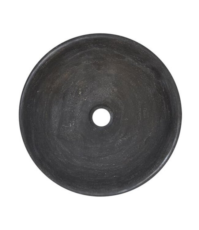 Wiesbaden Raw Natuursteen waskom Rond 40x14 cm hardsteen gezoet - 39.3524