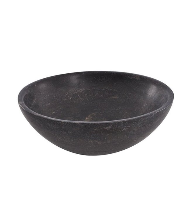 Wiesbaden Raw Natuursteen waskom Rond 32x12cm hardsteen gezoet - 39.3521