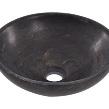 Wiesbaden Raw Natuursteen waskom Rond 32x12cm hardsteen gezoet - 39.3521