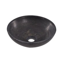 Wiesbaden Raw Natuursteen waskom Rond 32x12cm hardsteen gezoet - 39.3521