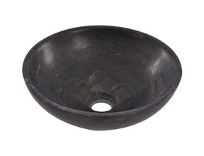 Wiesbaden Raw Natuursteen waskom Rond 32x12cm hardsteen gezoet - 39.3521