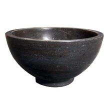 Wiesbaden Raw Natuursteen mini waskom Rond 20x11 cm hardsteen gezoet - 39.3510