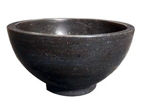 Wiesbaden Raw Natuursteen mini waskom Rond 20x11 cm hardsteen gezoet - 39.3510