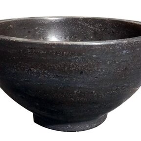 Wiesbaden Raw Natuursteen mini waskom Rond 20x11 cm hardsteen gezoet - 39.3510