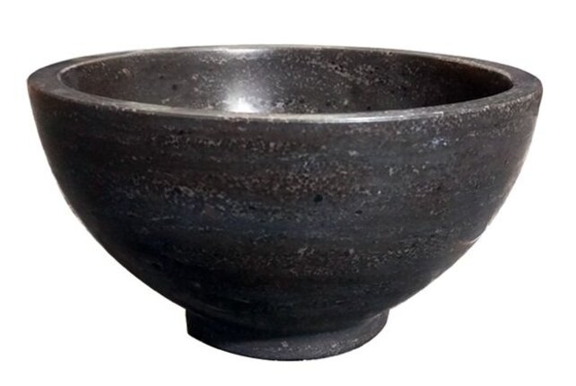 Wiesbaden Raw Natuursteen mini waskom Rond 20x11 cm hardsteen gezoet - 39.3510 Wiesbaden Raw Natuursteen mini waskom Rond 20x11 cm hardsteen gezoet - 39.3510