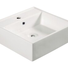 Wiesbaden Larx Vierkante Waskom 46x46x16 cm Wit keramiek - 32.3400