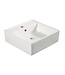 Wiesbaden Larx Vierkante Waskom 38x38x13 cm Wit keramiek - 32.3405