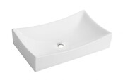 Wiesbaden waskom rechthoekig Slide Wit 65x39x13 cm keramiek - 32.3402