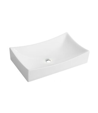 Wiesbaden Wiesbaden waskom rechthoekig Slide Wit 65x39x13 cm keramiek - 32.3402