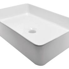 Wiesbaden waskom rechthoekig Link Glans Wit 50x35x12 cm keramiek - 32.3424