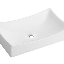 Wiesbaden waskom rechthoekig Slide Wit 55x35x12 cm keramiek - 32.3403