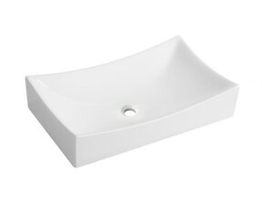 Wiesbaden waskom rechthoekig Slide Wit 55x35x12 cm keramiek - 32.3403