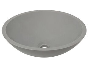 Wiesbaden Solid Surface waskom Valerie Beton Look Rond 43x13 cm - 36.4063