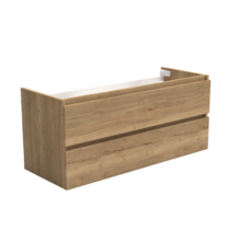 Wastafelonderkast Trendline Natural Oak 120x47x52cm softclose lades
