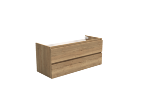 Wastafelonderkast Trendline Natural Oak 120x47x52cm softclose lades