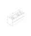 Wastafelonderkast Trendline Natural Oak 120x47x52cm softclose lades