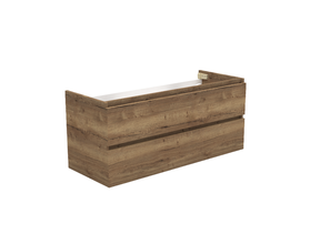 Wastafelonderkast Trendline Tabak Oak 120x47x52cm softclose lades