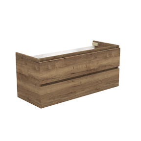 Wastafelonderkast Trendline Tabak Oak 120x47x52cm softclose lades