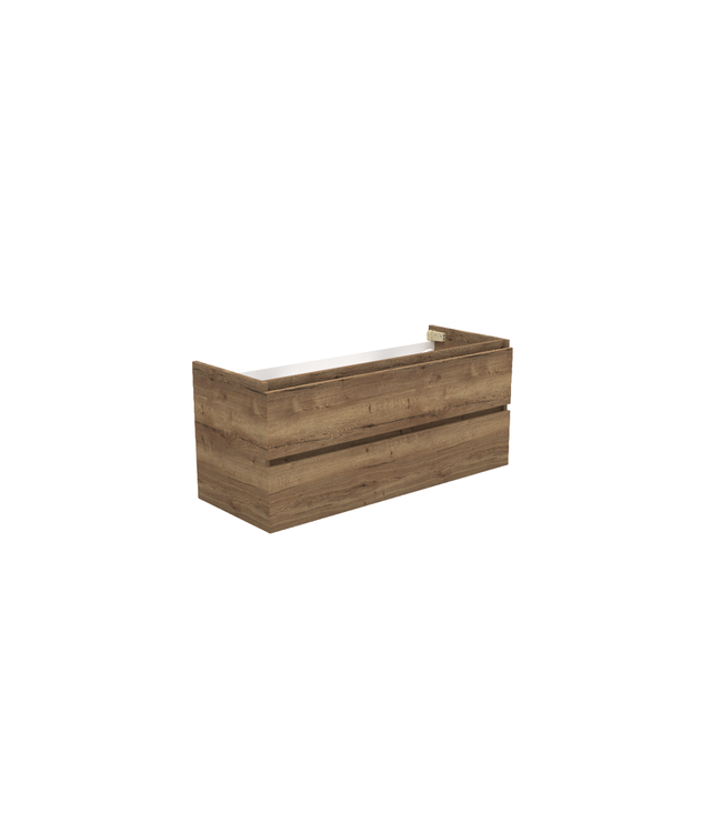 Wastafelonderkast Trendline Tabak Oak 120x47x52cm softclose lades