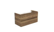 Wastafelonderkast Trendline Tabak Oak 100x47x52cm softclose lades