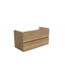 SANI-SUPPLY Wastafelonderkast Trendline Natural Oak 100x47x52cm softclose lades