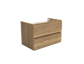 Wastafelonderkast Trendline Natural Oak 80x47x52cm softclose lades