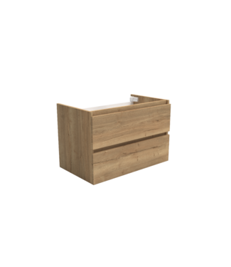 SANI-SUPPLY Wastafelonderkast Trendline Natural Oak 80x47x52cm softclose lades