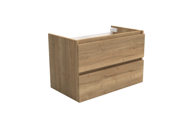 Wastafelonderkast Trendline Natural Oak 80x47x52cm softclose lades