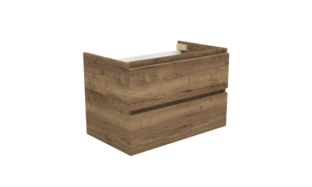 Wastafelonderkast Trendline Tabak Oak 80x47x52cm softclose lades Wastafelonderkast Trendline Tabak Oak 80x47x52cm softclose lades
