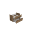 Wastafelonderkast Trendline Tabak Oak 80x47x52cm softclose lades