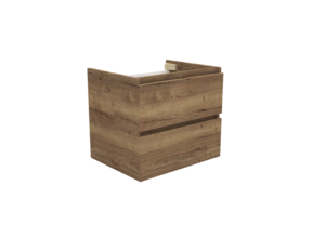Wastafelonderkast Trendline Tabak Oak 60x47x52cm softclose lades