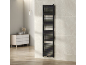 Wiesbaden Elara Handdoekradiator 181x45cm mat zwart 830 Watt  - 41.3586