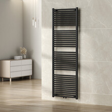 Wiesbaden Elara Handdoekradiator 181x60cm mat zwart 1067 Watt  - 41.3581