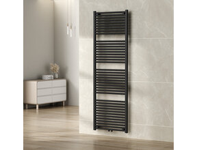 Wiesbaden Elara Handdoekradiator 181x60cm mat zwart 1067 Watt  - 41.3581